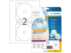 HERMA 5115 CD-etiketten A4 Ø 116mm/18,5mm mat Wit 50 stuks