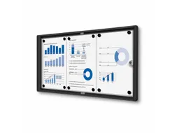 Vitrinekast Mededelingenbord Indoor Economy 3xA4 Zwart