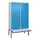 PBM-locker met bank,HxBxD 2120x1200x815mm,4vak,vak B 300mm,cil.-slot