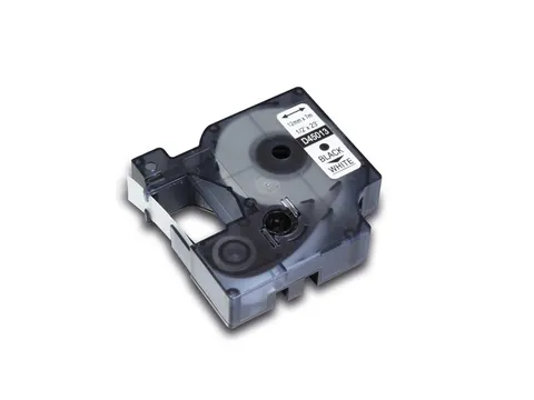 tapecassette Kangaro Dymo S0720680/40913 D1 zwart op wit 12mmx7m