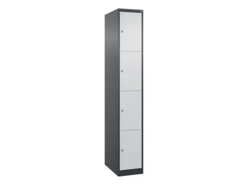 lockerkast,HxBxD 1850x300x500mm,1x4vakken,vak B 300mm,cil.-slot