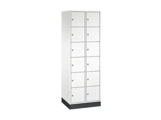lockerkast,HxBxD 1950x620x500mm,2x6vakken,cil.-slot,sokkel - 2