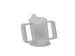 Beker HandyCup met deksel en grote handgrepen transparant