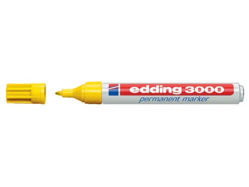 Viltstift edding 3000 rond geel 1.5-3mm