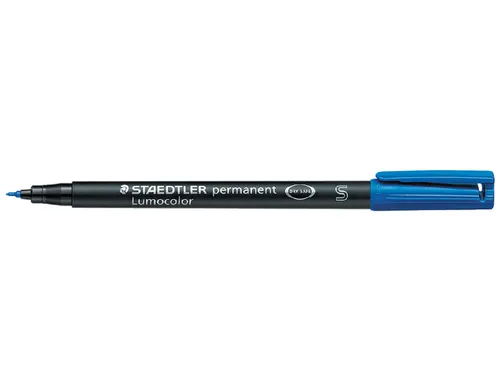 Viltstift Staedtler OHP Lumocolor 313 Blauw Super fijn 0.4mm