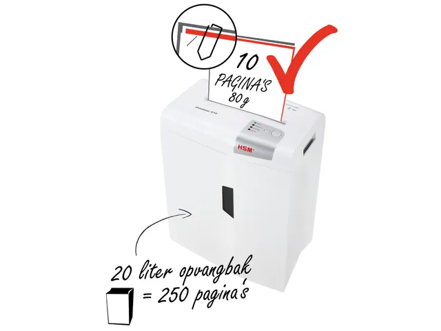 Papiervernietiger Hsm Shredstar X10 5X35Mm + Cd Snippers P-4