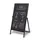 Krijtstoepbord Houten A-Bord Flip 68x140cm Zwart
