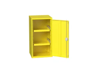 milieukast,HxBxD 1000x525x550mm,vleugeldeur,2xopvanglegborden/1etage - 1
