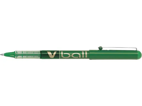 Rollerpen Pilot V-Ball 07 Medium punt Groen
