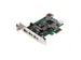 4-poort PCI Express Low Profile High Speed USB-kaart
