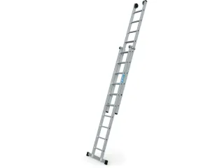 schuifladder,2x10,trede(n),balk L 5,3m,2-dlg.,aluminium - 3