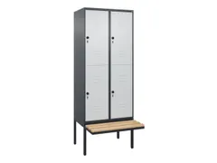 Dubbeldekse dekenkist,HxBxD 2120x800x815mm,2x2vak.,vak B 400mm