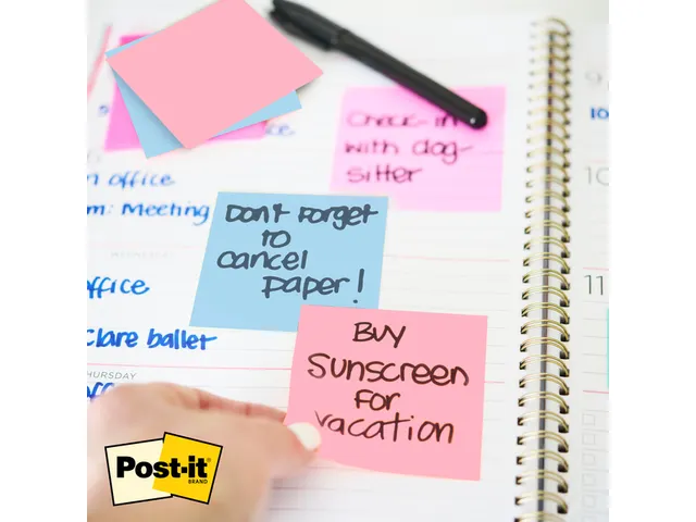 Bloc-mémos Post-it 3M 73x73mm bleu transparent