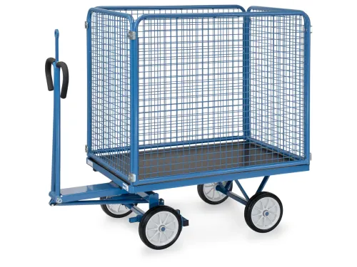 Handtrekwagen Trekoog 6443vz 700kg 1200x800mm Draadgaas Massief Rubber