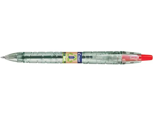 Balpen Pilot B2P Ecoball Begreen 1.6mm Extra Breed Rood