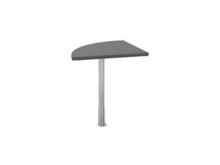 koppelelement voor bureau,90 °,HxBxD 720-840x600x600mm,MS-donkergrijs - 2
