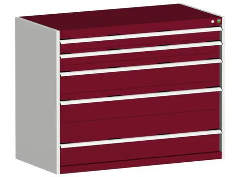 ladekast HxBxD 1000x1300x650mm 5laden romp RAL7035 front RAL3004