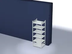 dossierstelling,grondveld,HxBxD 2000x810x635mm,vaklast 90kg