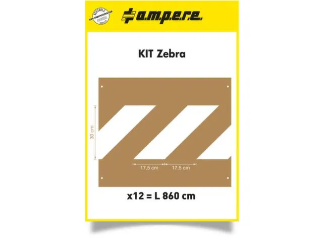 Sjablonenset,Zebra-Markering,V. Vloermarkeerapparaat,Speciaal Karton