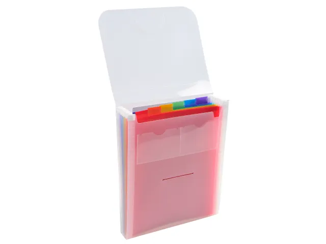 Trieur valisette vertical 6 compartiments Crystal - A4 - Cristal