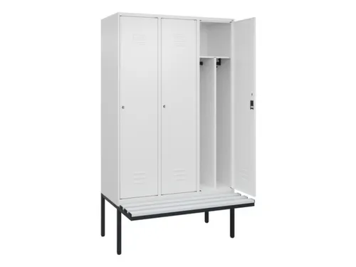 locker voor scheiding van kleding,HxBxD 2120x1200x815mm,3vak
