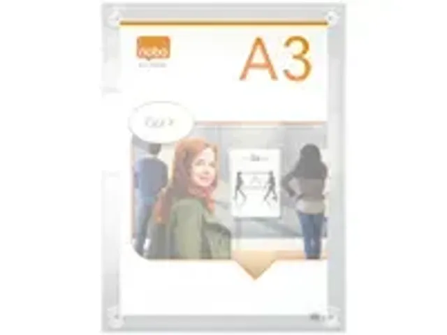 OUTLET Porte-affiche Nobo Premium Plus A3 acryl mural repositionnable