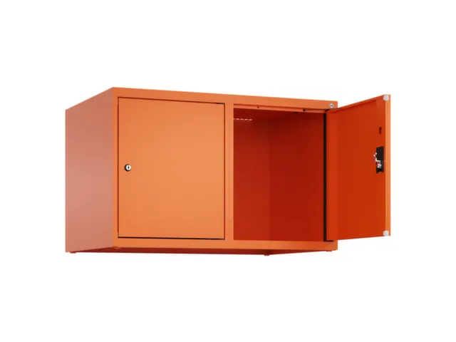 opzetkast,v. locker,2vak.,vak B 400mm,HxBxD 500x800x500mm,cilinderslot