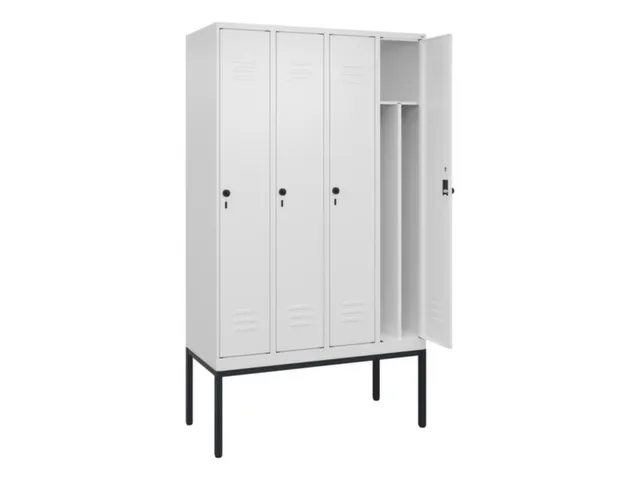 locker voor scheiding van kleding,HxBxD 2120x1200x500mm,4vak