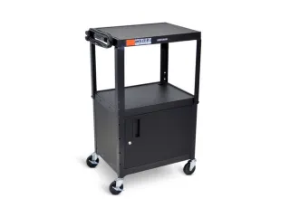 bijzetwagen,HxLxB 610-1060x610x460mm,zwart,2niveau(s) - 2
