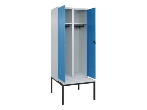 locker voor scheiding van kleding,HxBxD 2120x800x815mm,2vak