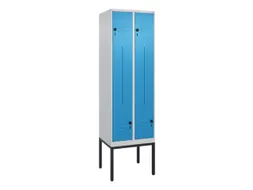 Z-garderobekast,HxBxD 2120x600x500mm,vak B 150/300mm,draaigrendel
