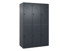 dubbeldekse locker,HxBxD 1850x1200x500mm,3x2vak.,vak B 400mm
