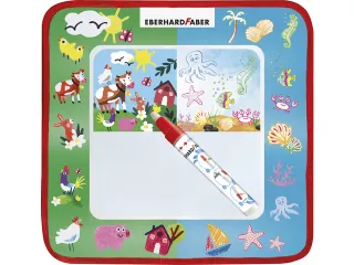 Tekenmat Eberhard Faber Aquafun 32x32cm incl. 1 waterstift - 7