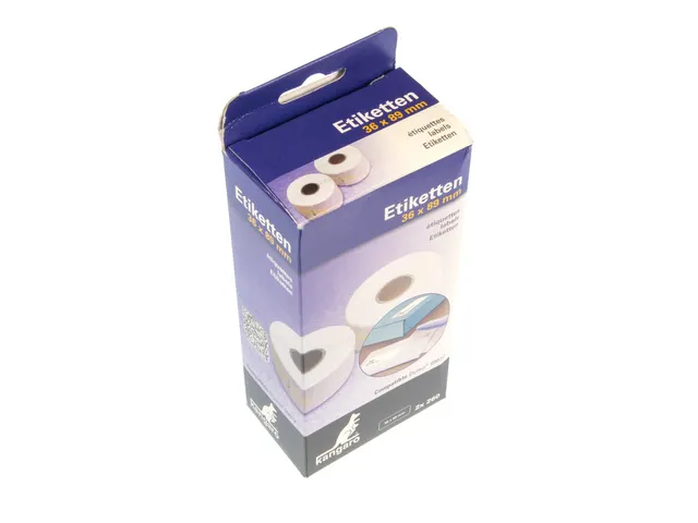 Etiket Kangaro compatible Dymo S0722400 / 99012, 2 rollen