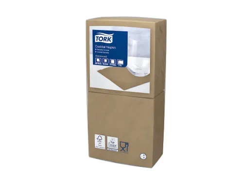 Tork 470001 Cocktailservet Advanced Biscuit 24x24cm