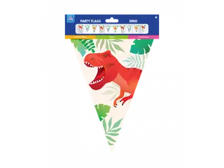 Vlaggenlijn 10 meter Party Flags foil Dino - 4