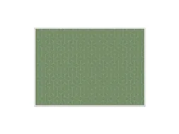 Placemat IEZZY hexagon groen 6 stuks