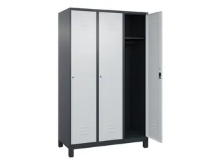 locker,HxBxD 1950x1200x500mm,3vak,vak B 400mm,cil.-slot,voeten - 2
