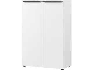 dossierkast,HxBxD 120x810x400mm,2xhouten vloer,3ordnerhoogte,romp wit - 1