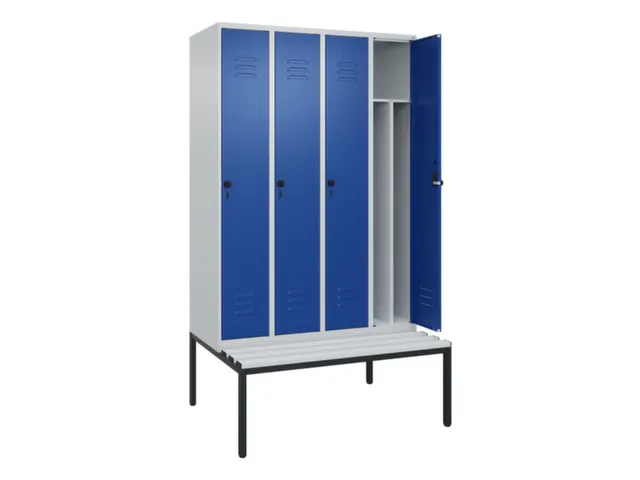 locker voor scheiding van kleding,HxBxD 2120x1200x815mm,4vak