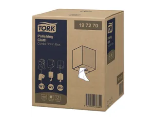 Reinigingsdoek Tork W1-W2-W3 Premium 1-laags 450 vel wit 197270 - 6