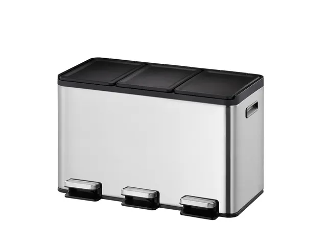 Essential splitted Recycler Pedaalemmer 3x10 Liter Mat RVS