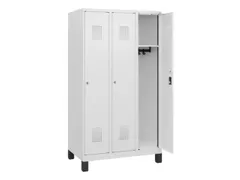 schoollocker,HxBxD 1630x900x500mm,3vak,vak B 300mm,cil.-slot,voeten