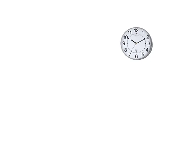 Wandklok Unilux Maxi radio controlled Ø37,5cm lichtgrijs/wit cijfers