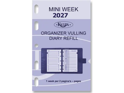 Agendavulling 2027 Kalpa Mini 7dagen/2pagina's