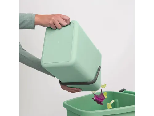 Afvalemmer Sort & Go 12 Liter Jade Lichtgroen