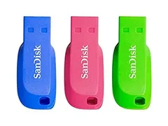SanDisk Cruzer Blade 16GB USB flash drive USB Stick Blauw Groen Roze