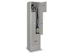 Z-garderobekast,HxBxD 1850x400x500mm,vak B 400mm,RAL7035,front RAL7035