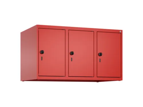 opzetkast,v. locker,3vak.,vak B 300mm,HxBxD 500x900x500mm,draaigrendel