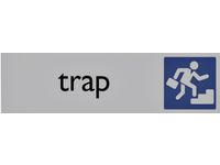Infobord pictogram trap 165x44mm